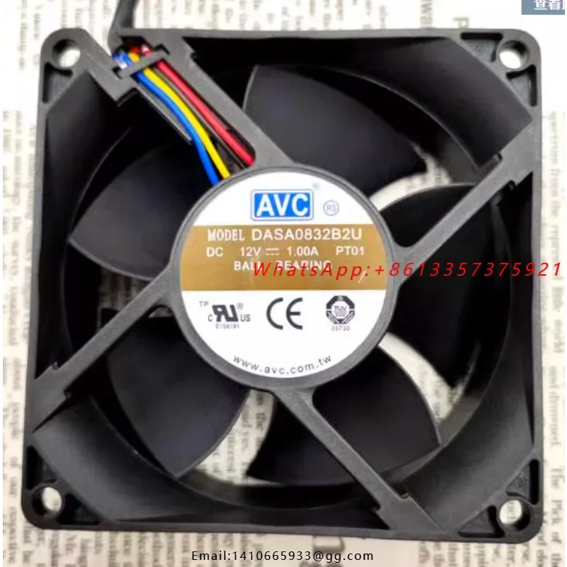 Cpu Cooler - AVC DASA0832B2U 12V 1.0A 8cm 4선