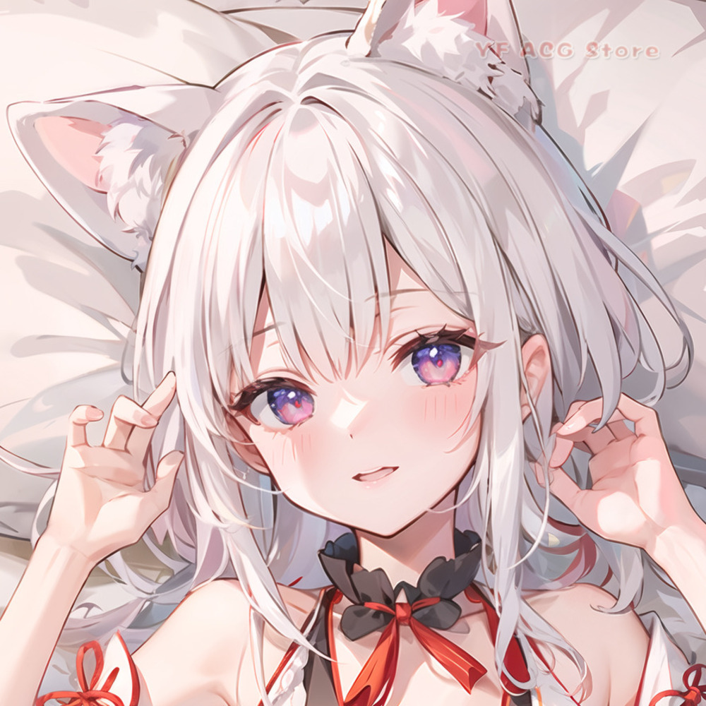 Case Fan - Azur Lane Yukikaze Dakimakura 커버 양면