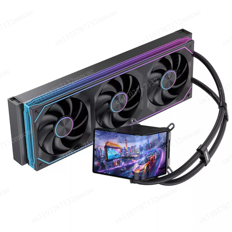 Cpu Fan - 360mm 수냉식 CPU 쿨러, 6.67인치 화면