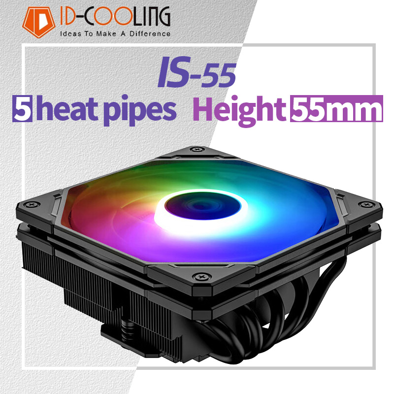 Air Cooler Cpu - ID-COOLING IS-55 5Heatpipe CPU 쿨러 LGA1200/1700/115X
