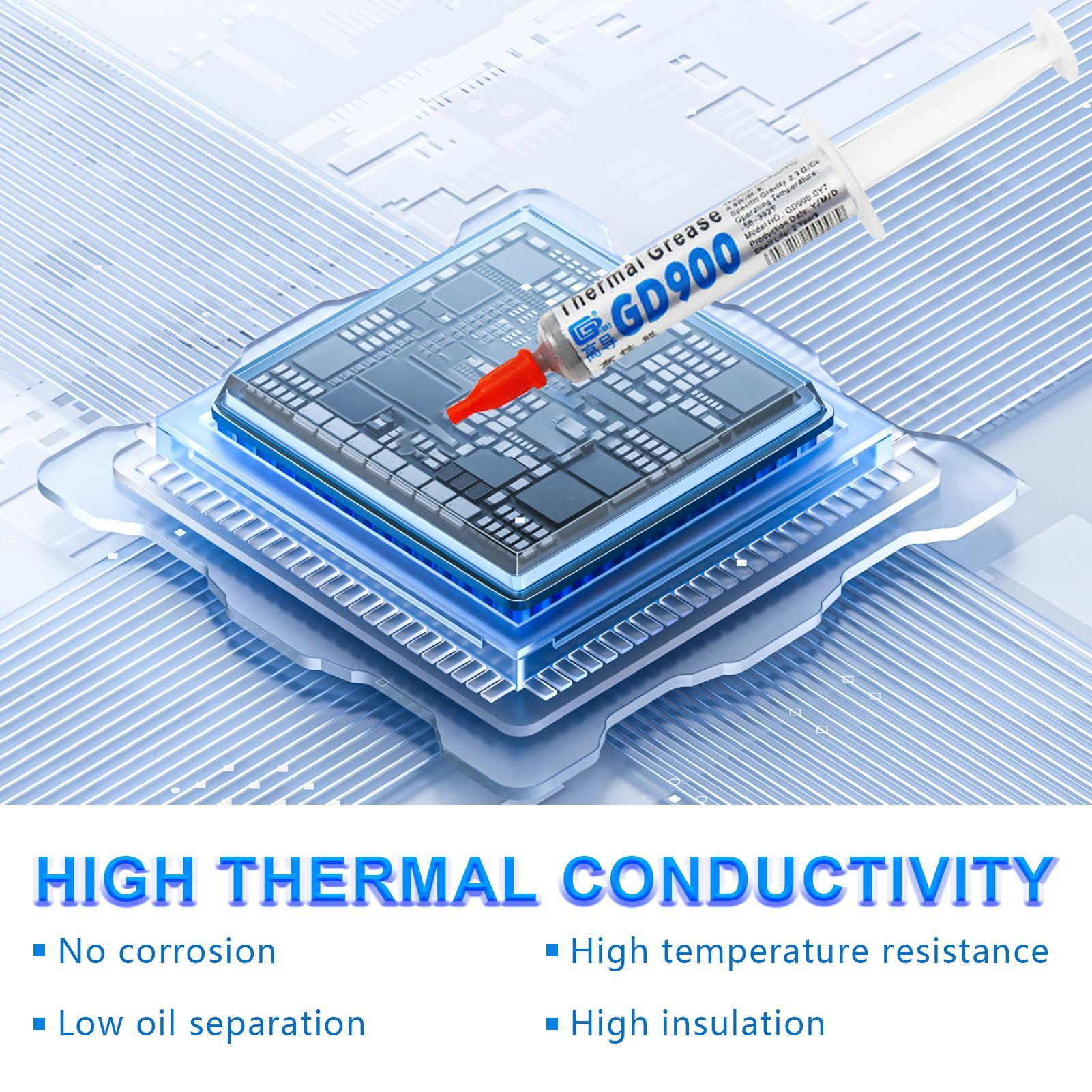 새로운 1PC 열전달 그리스 히트싱크 CPU GPU용  - Thermal Paste 리뷰 및 가격