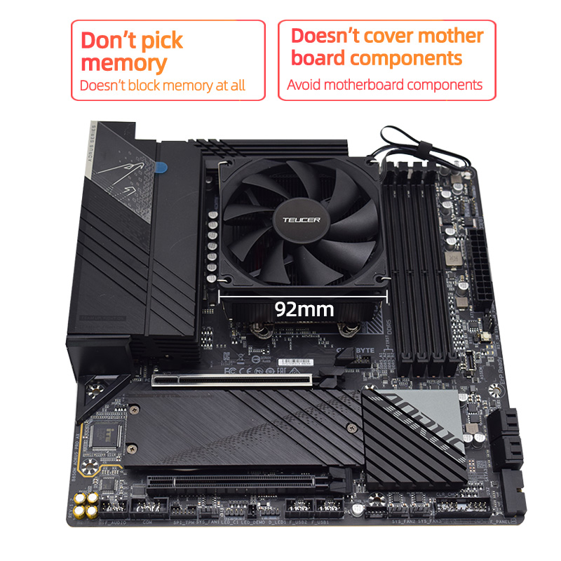 Teucer 높이 45mm CPU 쿨러 ITX 소형 케 - Air Cooler Cpu 리뷰 및 가격