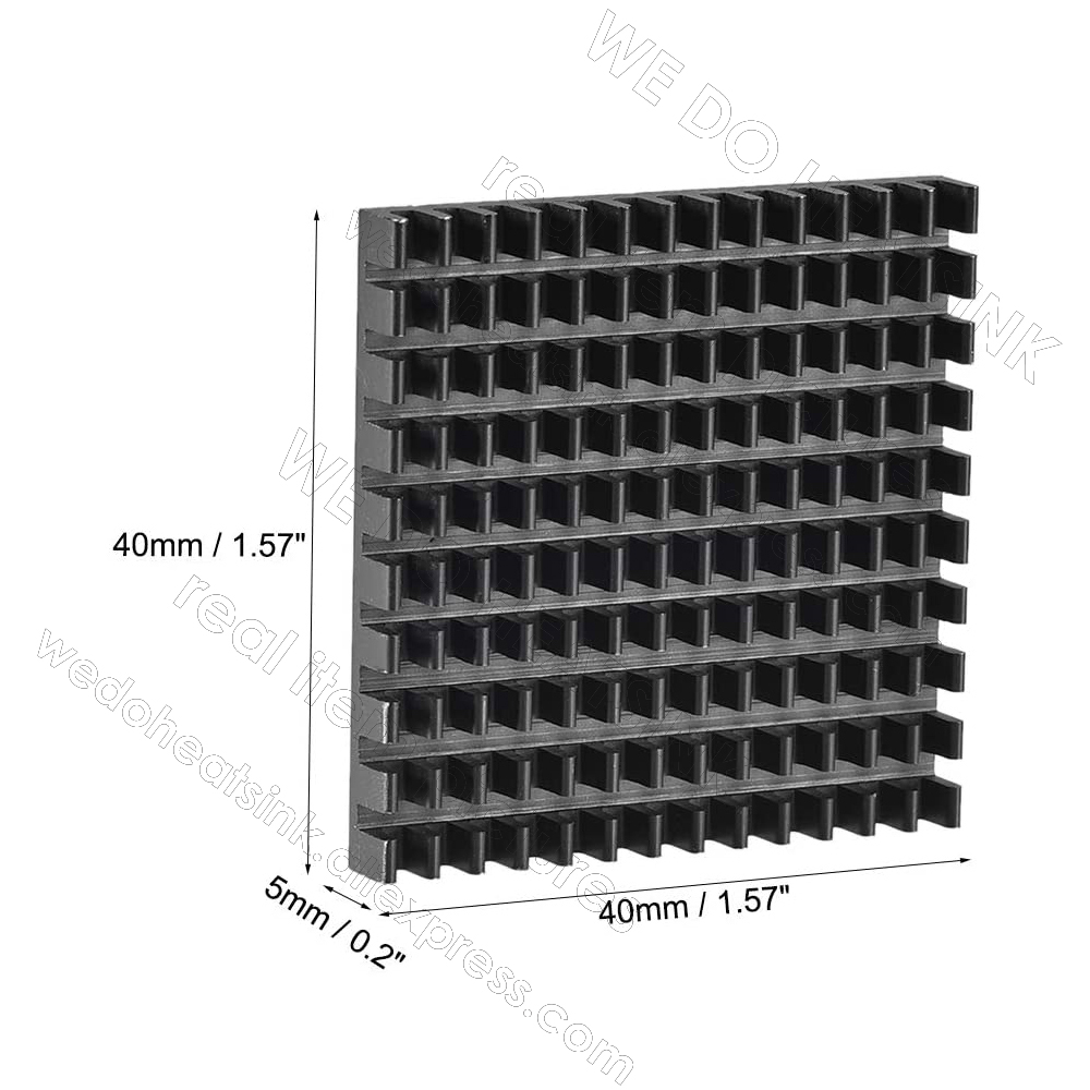 40x40x5mm 블랙 히트싱크 1.57 X 1.57  - Gpu Cooler 리뷰 및 가격