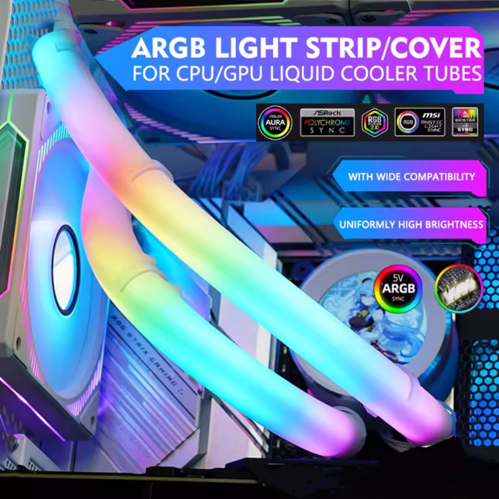 유연한 5V ARGB LED 네온 튜브 라이트 스트립  - Aio Liquid Cooler 리뷰 및 가격