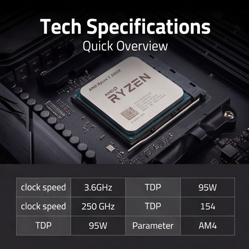 AM4 소켓 CPU 프로세서 R5 2600X 3.6GH - Cpu Cooler 리뷰 및 가격