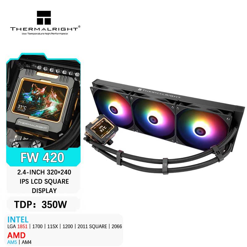 Thermalright FW 420 올인원 CPU 수냉 - Aio Liquid Cooler 리뷰 및 가격